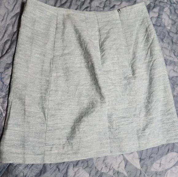 Womens Elegant Light Ice Blue Button Skirt - Picture 10 of 12